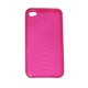Funda Gel Iphone 4G Rosa Círculos