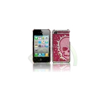 Carcasa trasera Calavera Iphone 4 / 4S Rosa