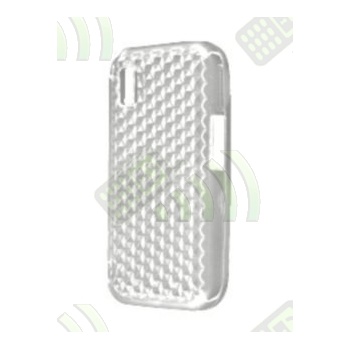 Funda Gel Samsung Star S5230 Transparente Hex&aacute;gonos