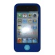 Funda Silicona Ipod Touch 4 Azul Con Botón