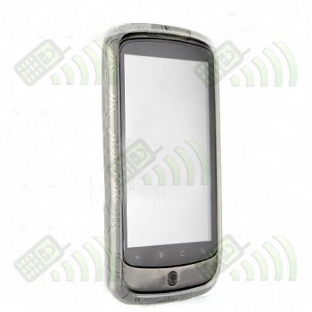 Funda Gel HTC Nexus One Transparente C&iacute;rculos