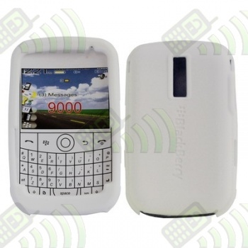 Funda Silicona BB 9000 Blanca Semitransparente