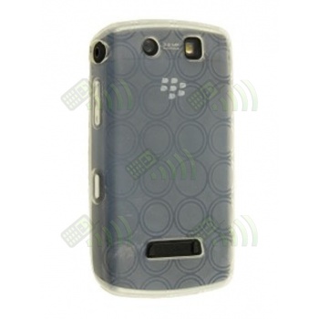 Funda Gel BB 9500 Storm Transparente C&iacute;rculos