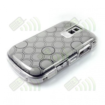 Funda Gel BB 9000 Bold Transparente C&iacute;rculos