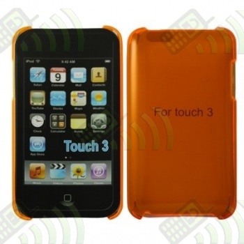 Carcasa trasera Ipod Touch 4 Naranja Semitransparente
