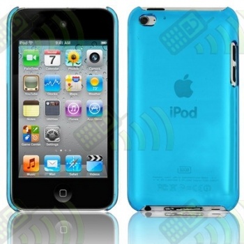 Carcasa trasera Ipod Touch 4 Azul Semitransparente
