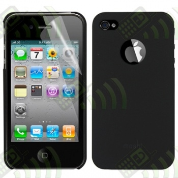 Carcasa trasera Moshi Iphone 4G/4S Negra + Protector