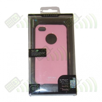 Carcasa trasera SGP Iphone 4G Rosa + Protector