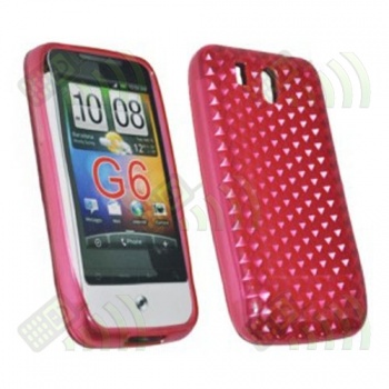 Funda Gel HTC Legend Rosa Diam.