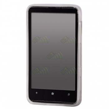 Funda Gel HTC HD7 Transparente C&iacute;rculos