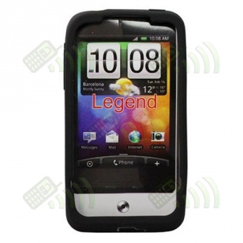 Funda Silicona HTC Legend Negra