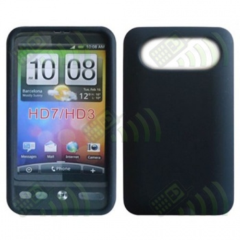 Funda Silicona HTC HD7 Negra