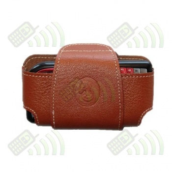 Funda Tel&eacute;fono Mediana Mod.9 Piel Unisport Color Avellana