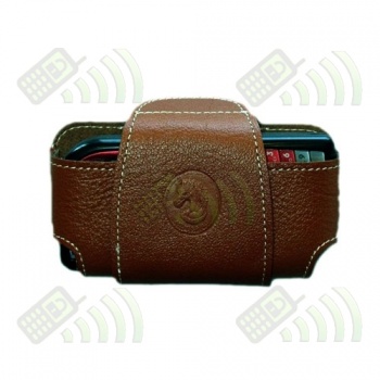 Funda Tel&eacute;fono Mediana Mod.9 Piel Unisport Color marr&oacute;n