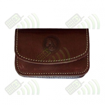 Funda T&eacute;lefono Peque&ntilde;a Mod.5 Cl&aacute;sica Piel color marr&oacute;n