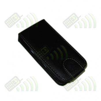 Funda Solapa Nokia 5800 Negra Cierre Central