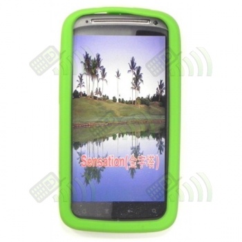 Funda Silicona HTC Sensation Verde