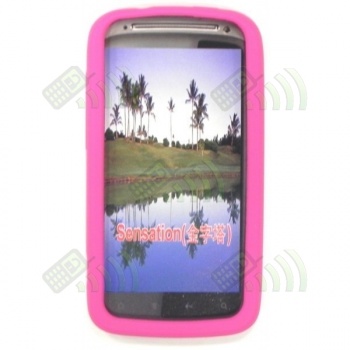 Funda Silicona HTC Sensation Rosa
