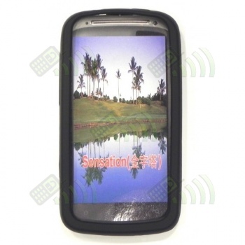 Funda Silicona HTC Sensation Negra