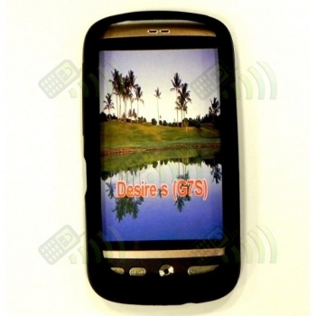 Funda Silicona HTC Desire S Negra