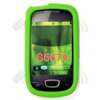 Funda Silicona Samsung Galaxy Mini S5570 Verde