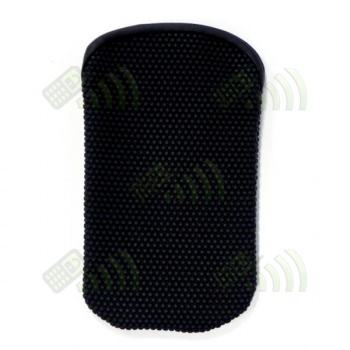 Funda Revestimiento Goma Negra 12,5x7cm iPhone 3G/N8/HTC...
