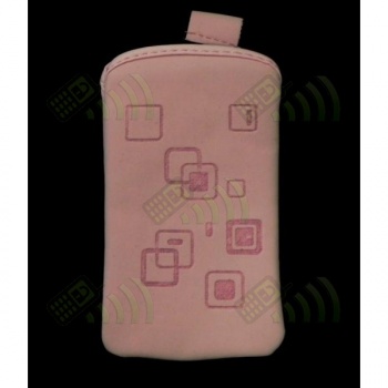 Funda Neopreno Rosa cuadrados 13x7cm 4G/3G/DESIRE
