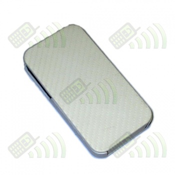 Funda Solapa iPhone 4/4S Plateada