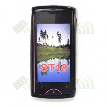 Funda Silicona Gel SE Xperia Ray ST18 Negra