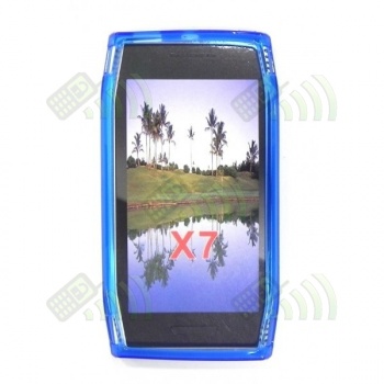 Funda Gel Silicona Nokia X7 Azul