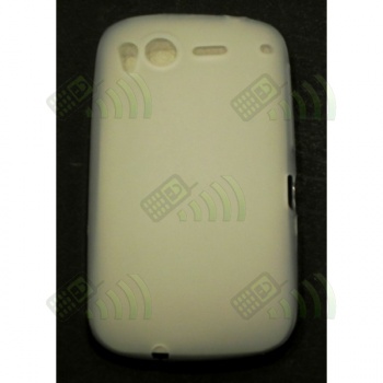 Funda Gel HTC Desire S Blanca Semitransparente