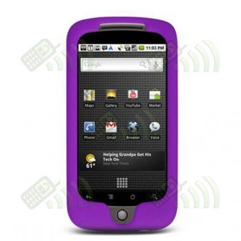 Funda Silicona HTC Nexus One Morada