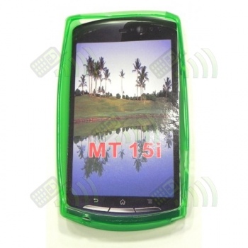 Funda Gel Silicona SE Xperia Neo MT15i Verde
