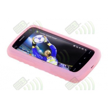 Funda Silicona HTC Touch HD Rosa