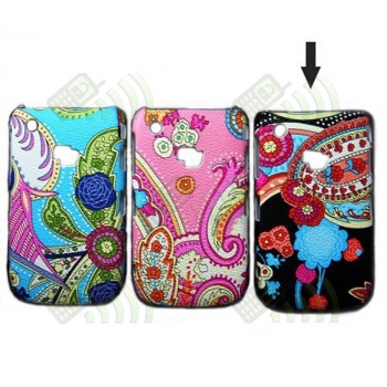 Carcasa trasera Floral Blackberry 8520/9300 Negra