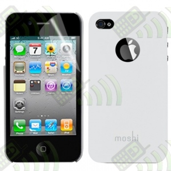 Carcasa trasera Moshi Iphone 4 Blanca + Protector