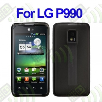Funda Gel Silicona LG Optimus 2X P990 Negra