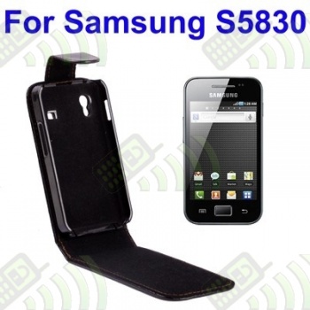 Funda Solapa Samsung S5830 Galaxy Ace Negra A