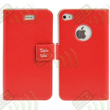 Funda Tipo Solapa Iphone 4 y 4S Rojo