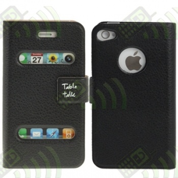Funda Tipo Solapa Iphone 4 y 4S Negro