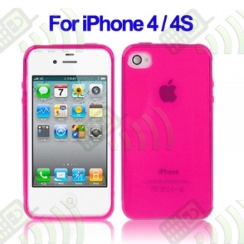 Funda Gel iPhone 4 & 4S Magenta