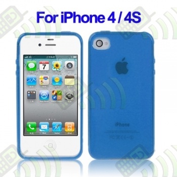 Funda Gel iPhone 4 & 4S Azul