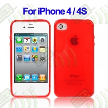 Funda Gel iPhone 4 & 4S Roja