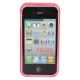 Funda Gel iPhone 4 & 4S Rosa Transparente
