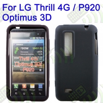 Funda Silicona LG P925 / P920 / Optimus 3D Negro