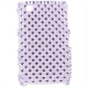 Carcasa trasera Blackberry Morada Diamantes incrustados