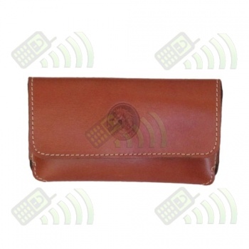 Funda T&eacute;lefono Mod.2 Piel Color Avellana