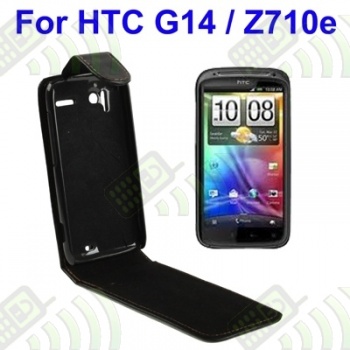Funda Solapa HTC Sensation Negro B