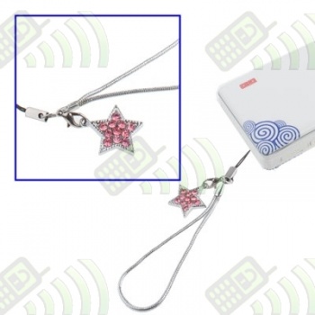 Colgante Movil Estrella Con Diamantes Dise&ntilde;o