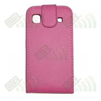 Funda Solapa Galaxy S SCL I9003 Rosa Broche Central